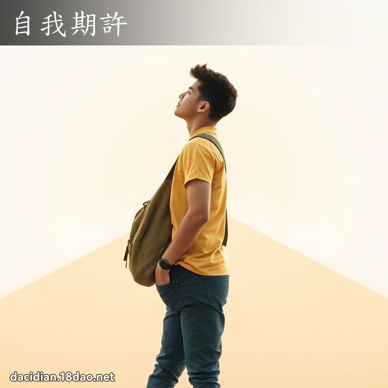 自我期許 - 國語大辭典配圖