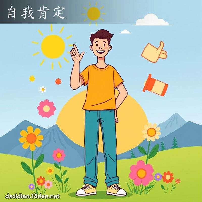 自我肯定 - 國語大辭典配圖