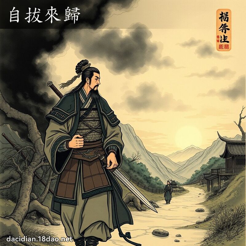 自拔來歸 - 國語大辭典配圖