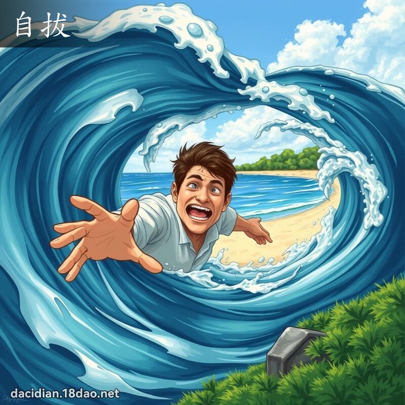 自拔 - 国语大辞典配图