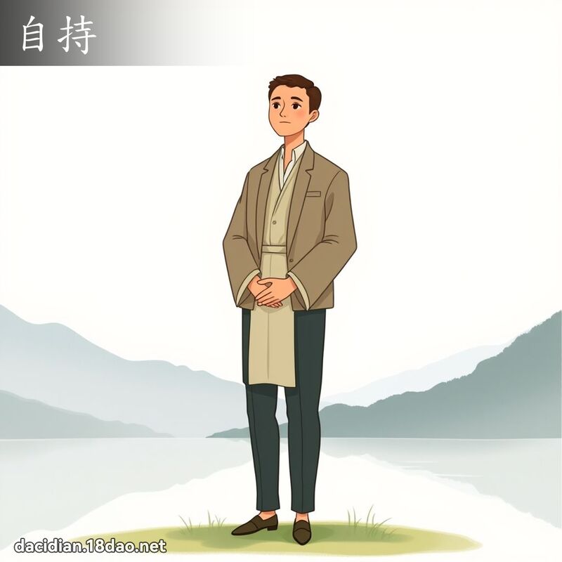 自持 - 國語大辭典配圖