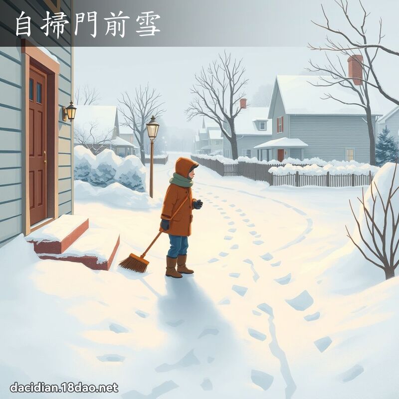 自掃門前雪 - 國語大辭典配圖