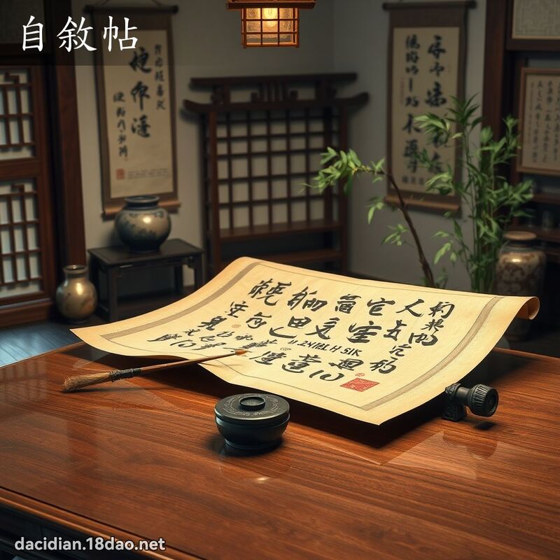 自敘帖 - 國語大辭典配圖