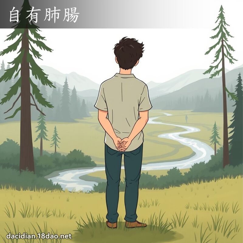 自有肺腸 - 國語大辭典配圖