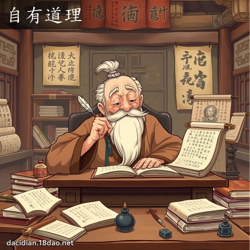 自有道理 - 國語大辭典配圖
