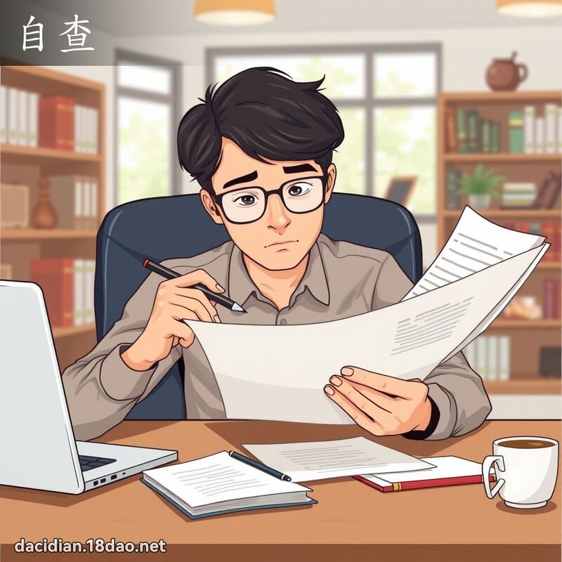 自查 - 國語大辭典配圖