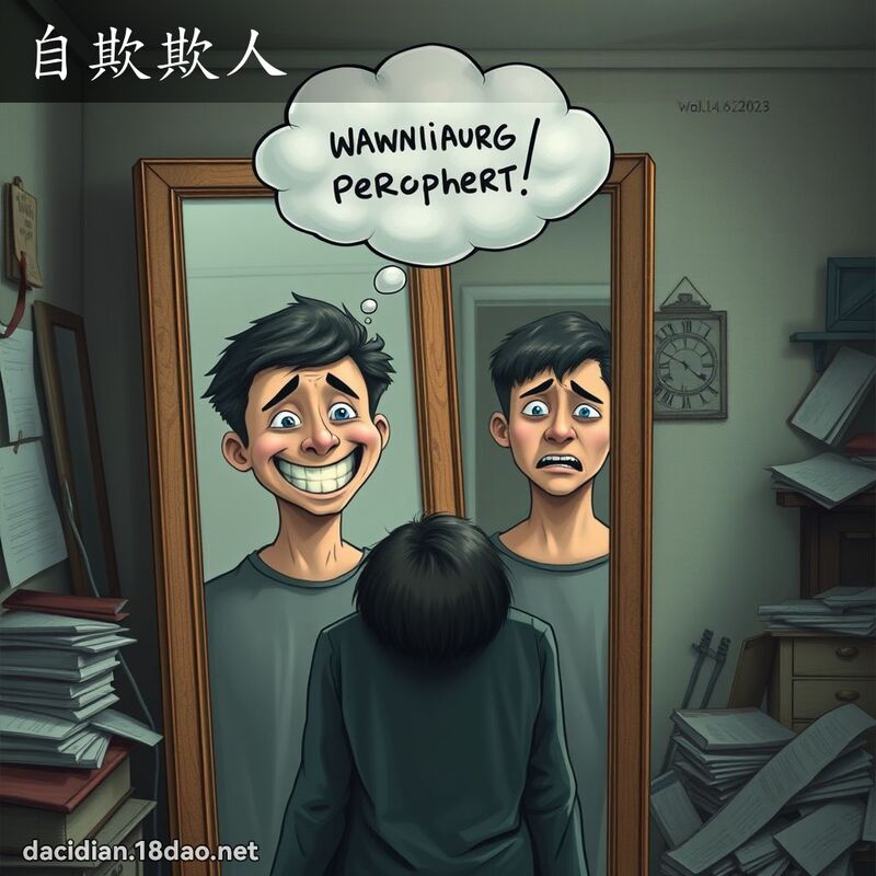 自欺欺人 - 国语大辞典配图