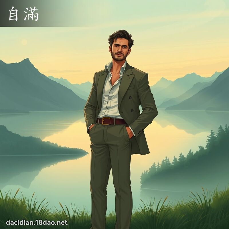 自滿 - 國語大辭典配圖