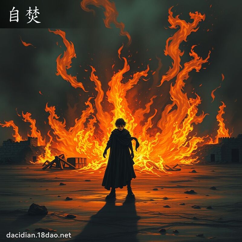 自焚 - 國語大辭典配圖