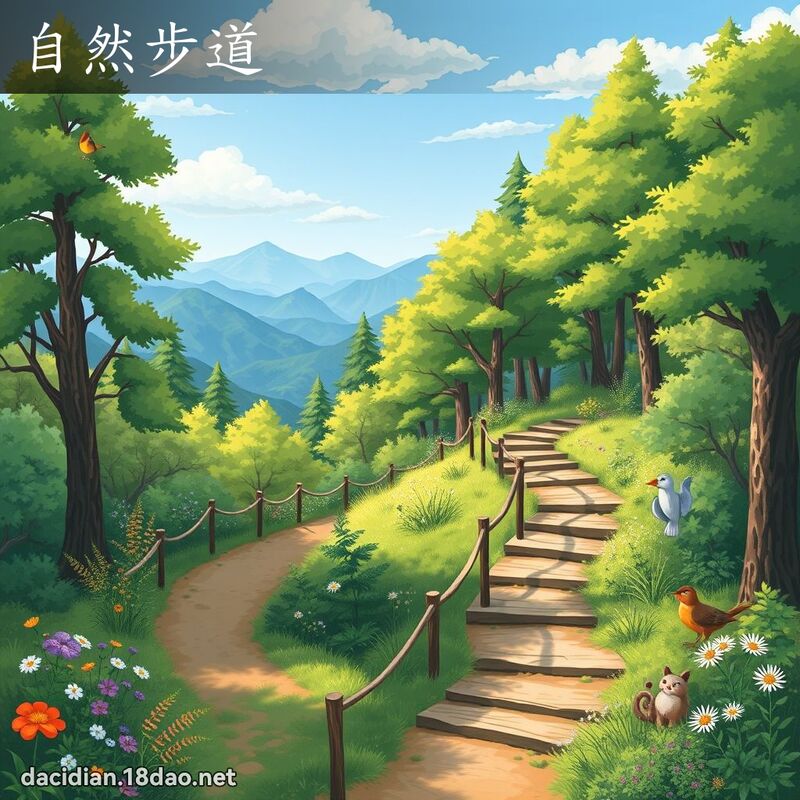 自然步道 - 國語大辭典配圖