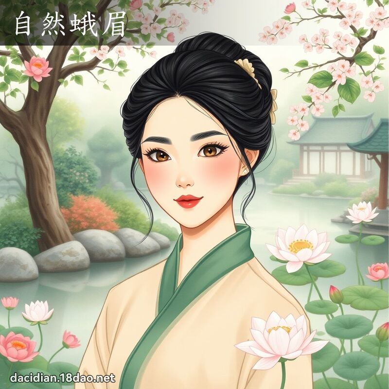 自然蛾眉 - 國語大辭典配圖