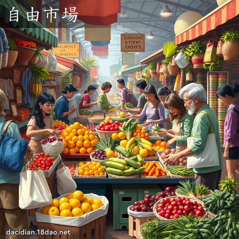 自由市場 - 國語大辭典配圖
