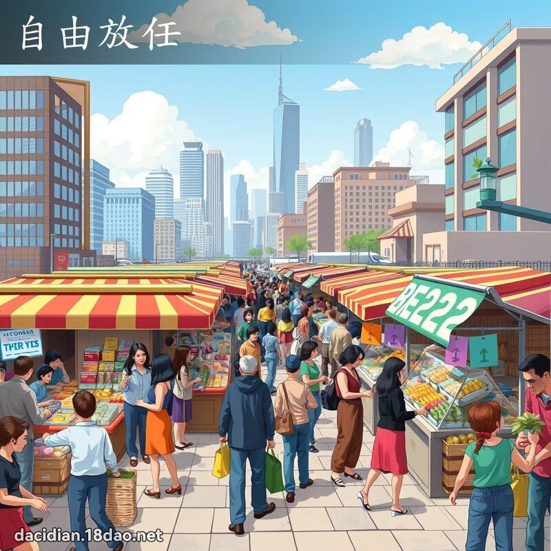 自由放任 - 國語大辭典配圖