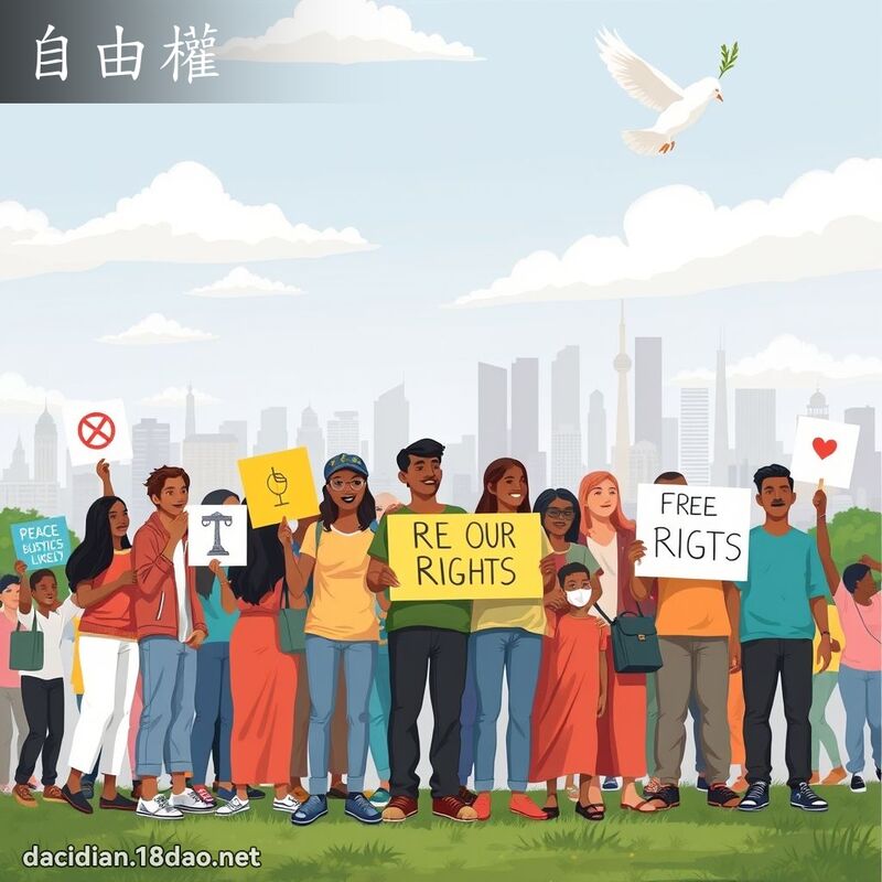自由權 - 國語大辭典配圖