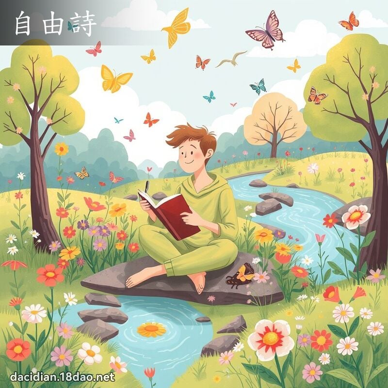 自由诗 - 国语大辞典配图