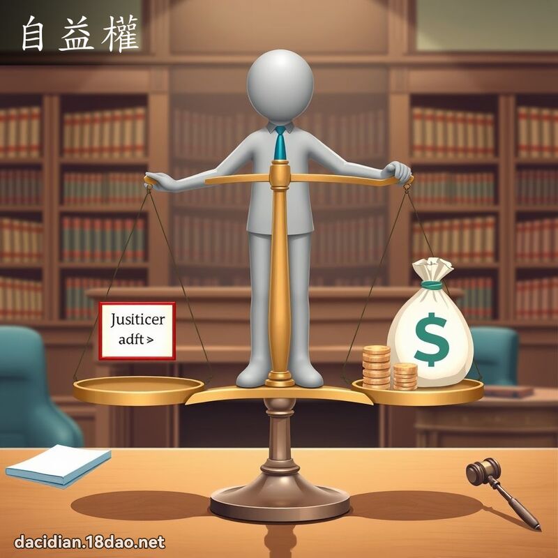 自益權 - 國語大辭典配圖