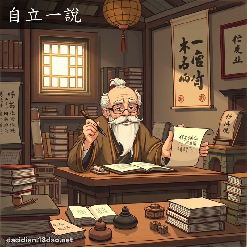 自立一說 - 國語大辭典配圖
