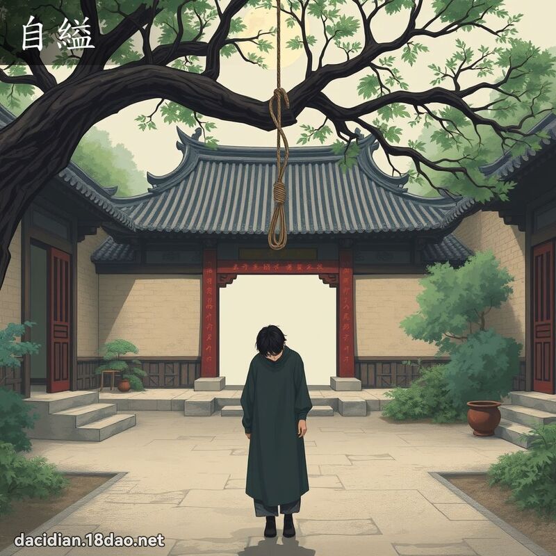 自縊 - 國語大辭典配圖