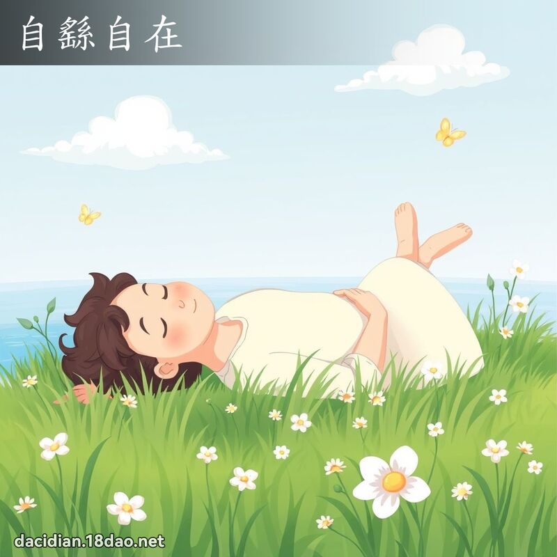 自繇自在 - 国语大辞典配图