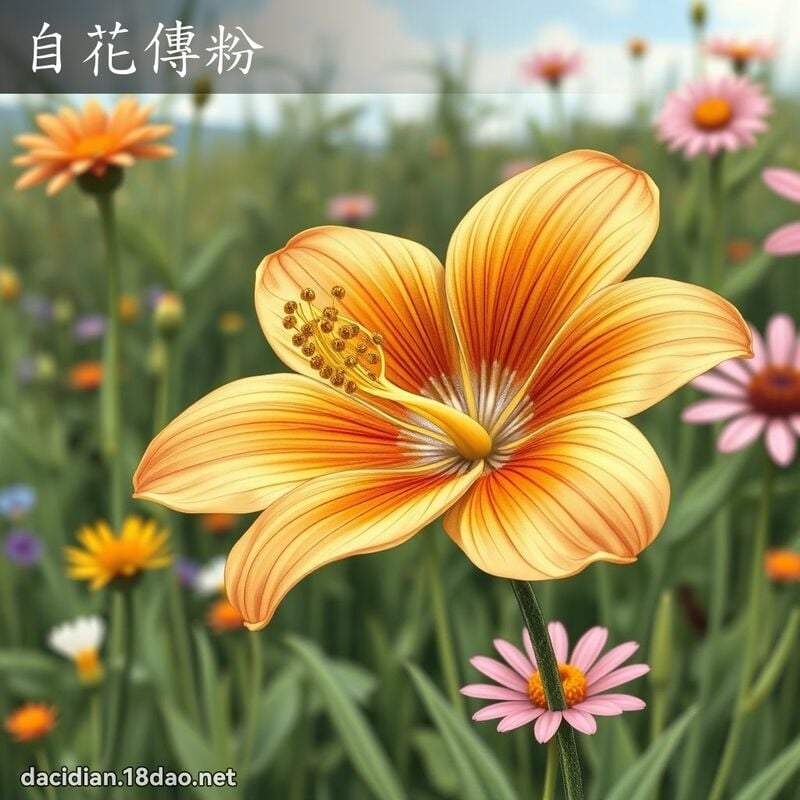 自花传粉 - 国语大辞典配图