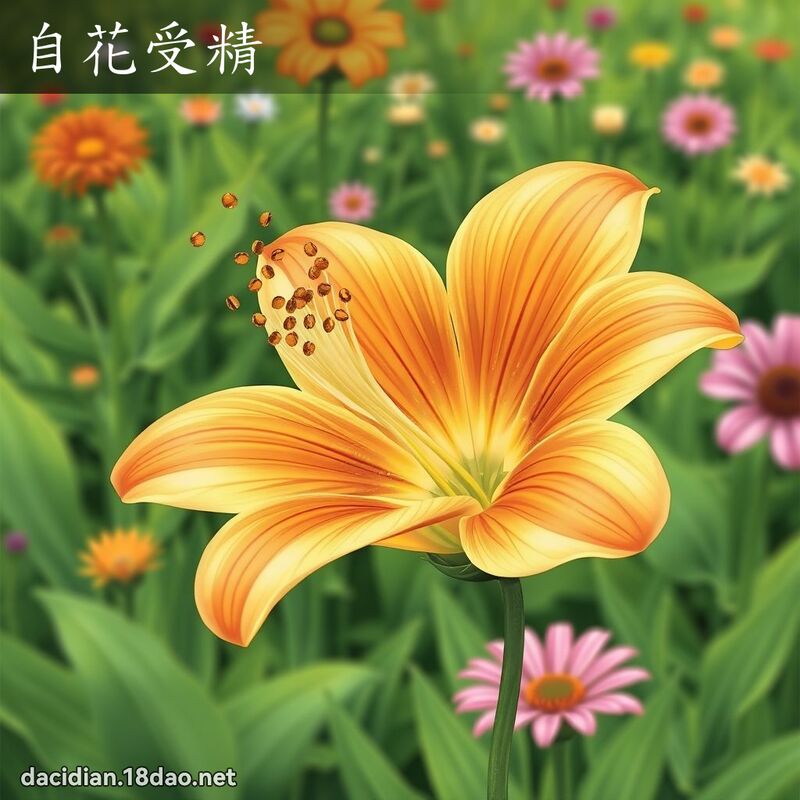 自花受精 - 国语大辞典配图