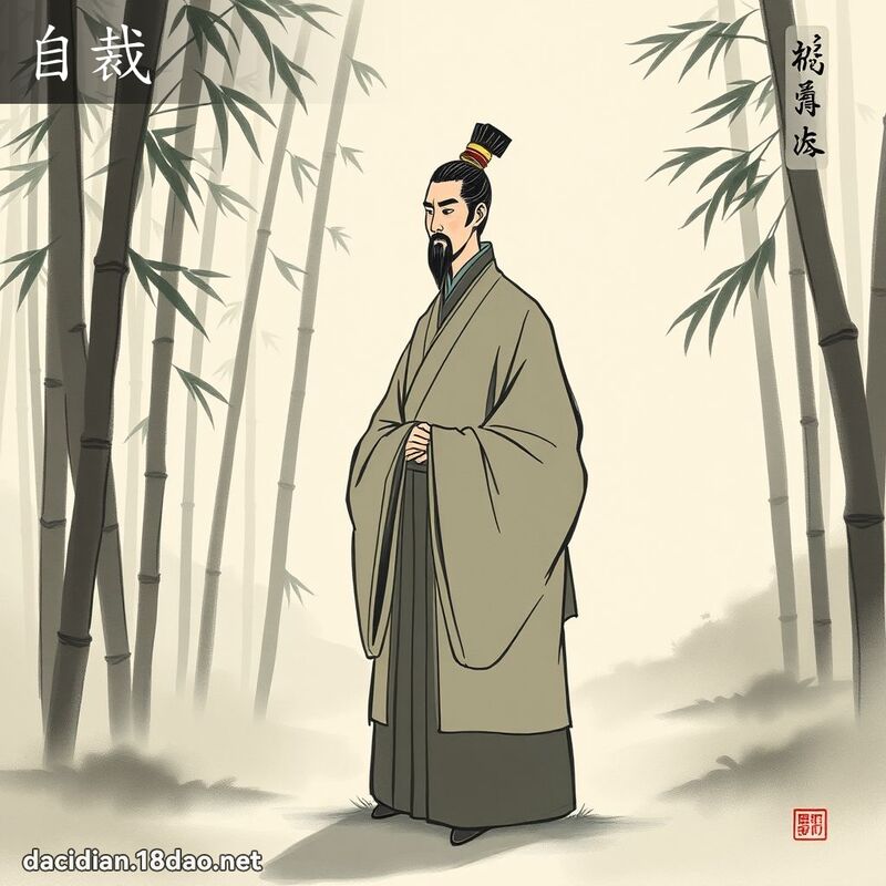 自裁 - 國語大辭典配圖