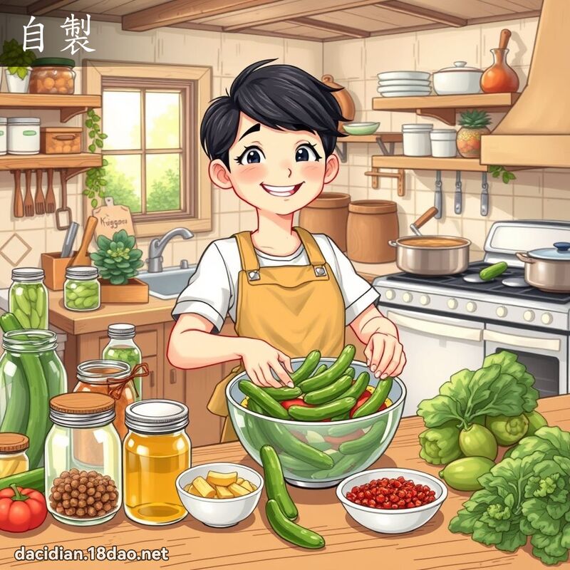 自制 - 国语大辞典配图