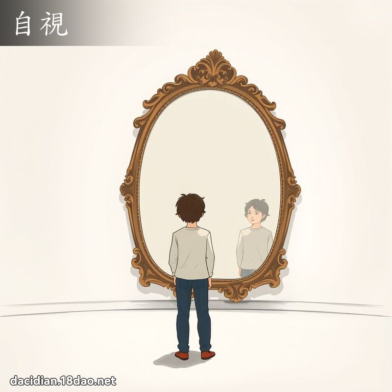 自视 - 国语大辞典配图