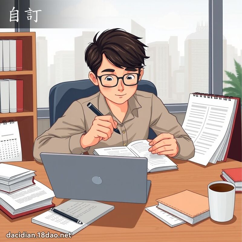 自訂 - 國語大辭典配圖