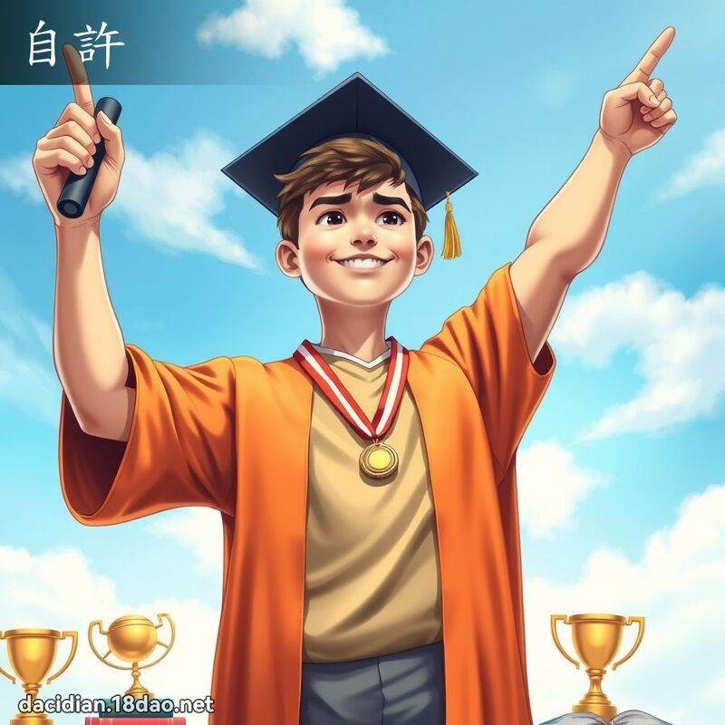 自許 - 國語大辭典配圖