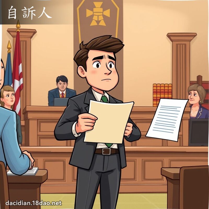 自诉人 - 国语大辞典配图