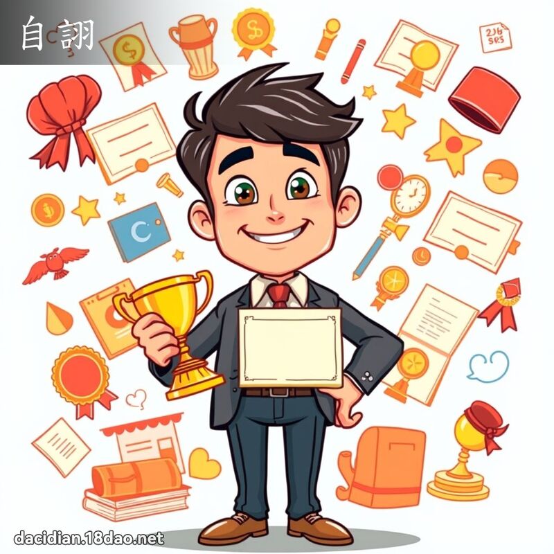 自詡 - 國語大辭典配圖