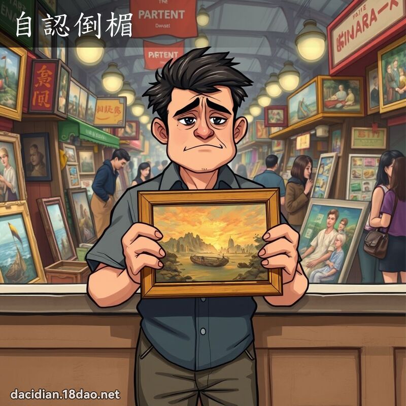 自認倒楣 - 國語大辭典配圖