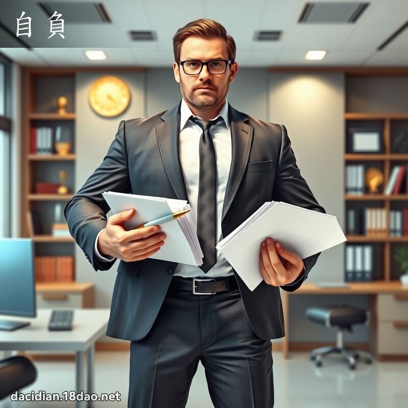 自負 - 國語大辭典配圖