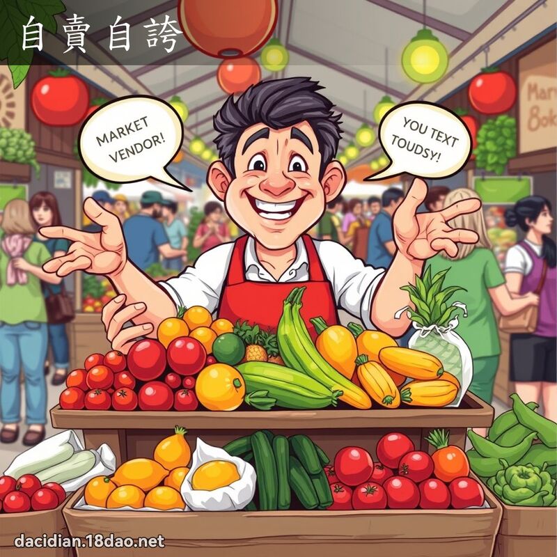 自賣自誇 - 國語大辭典配圖