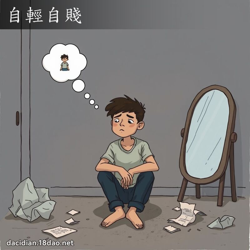 自輕自賤 - 國語大辭典配圖