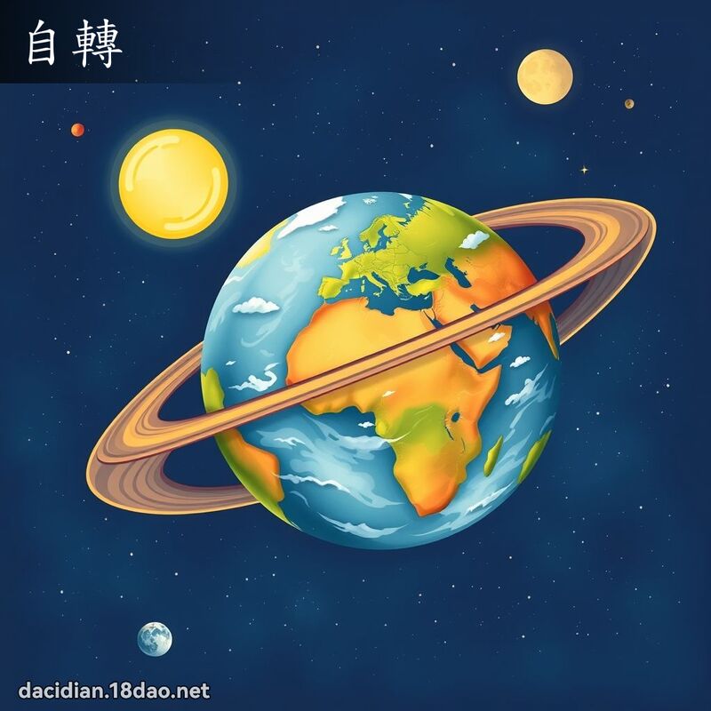 自轉 - 國語大辭典配圖