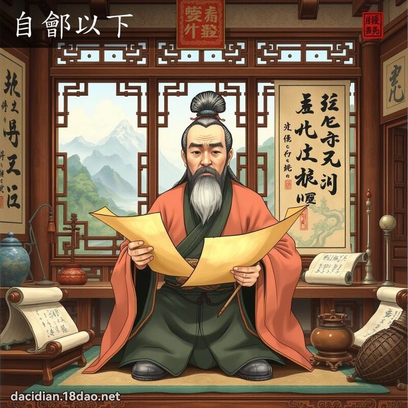 自鄶以下 - 國語大辭典配圖