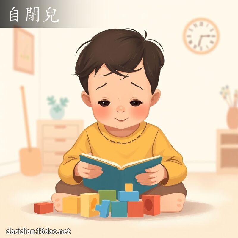 自閉兒 - 國語大辭典配圖