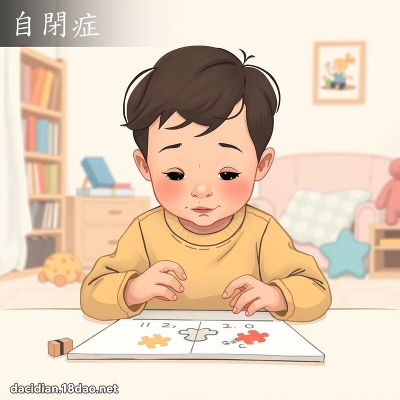 自閉症 - 國語大辭典配圖
