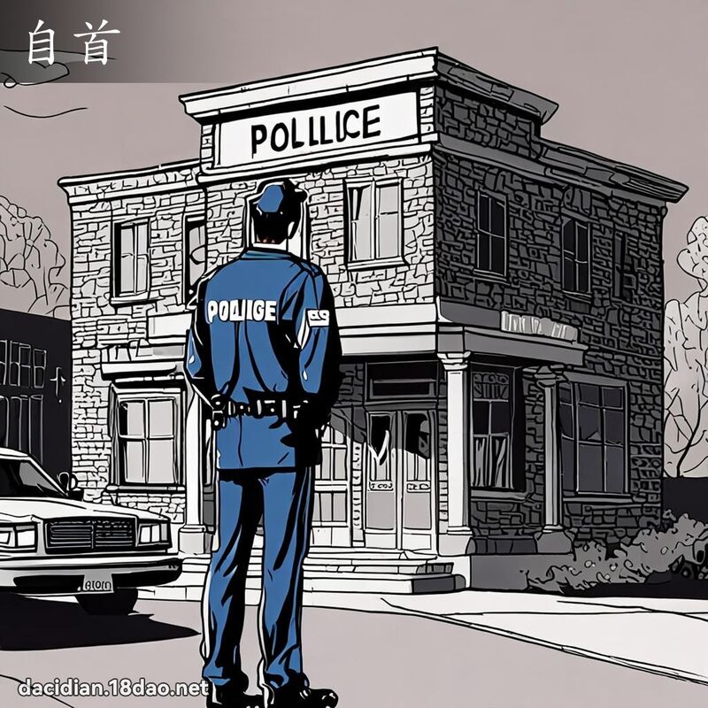 自首 - 國語大辭典配圖
