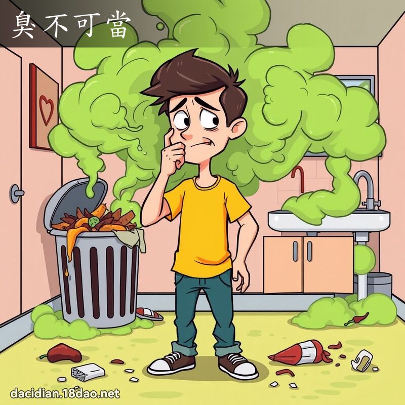 臭不可當 - 國語大辭典配圖