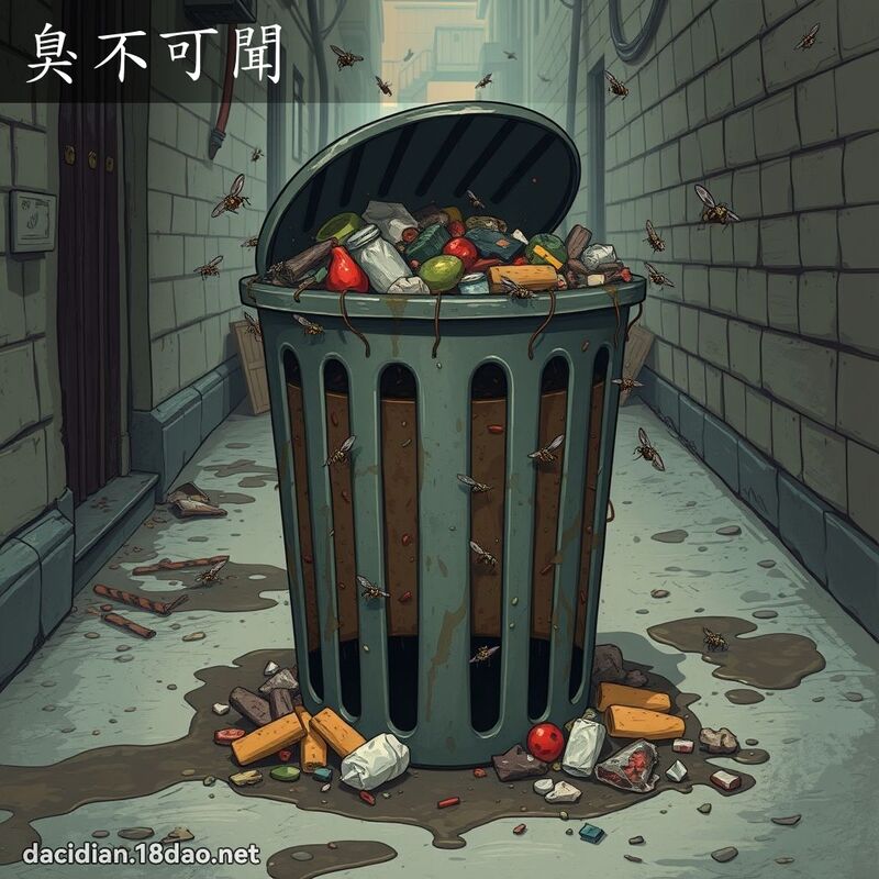臭不可闻 - 国语大辞典配图