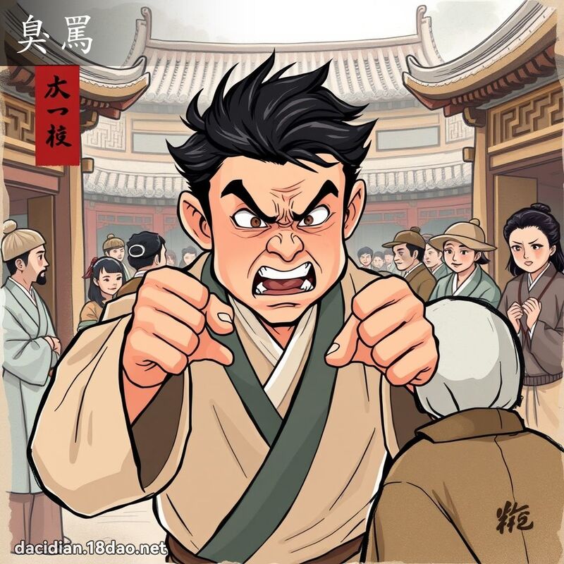 臭罵 - 國語大辭典配圖