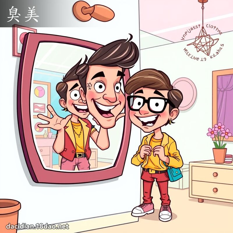 臭美 - 國語大辭典配圖
