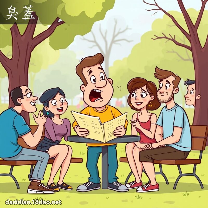 臭盖 - 国语大辞典配图