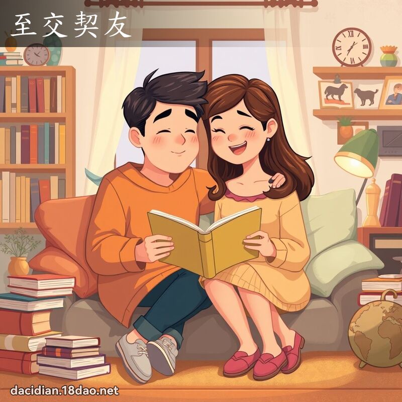 至交契友 - 国语大辞典配图