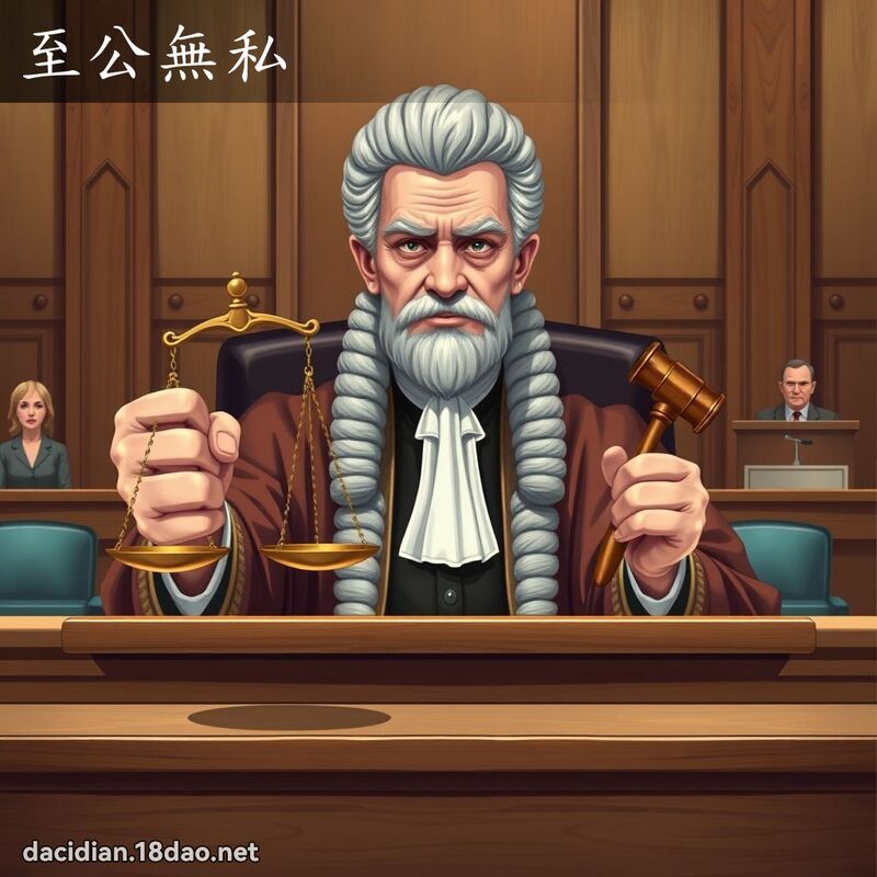 至公无私 - 国语大辞典配图