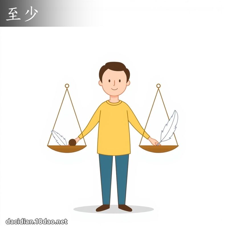 至少 - 国语大辞典配图