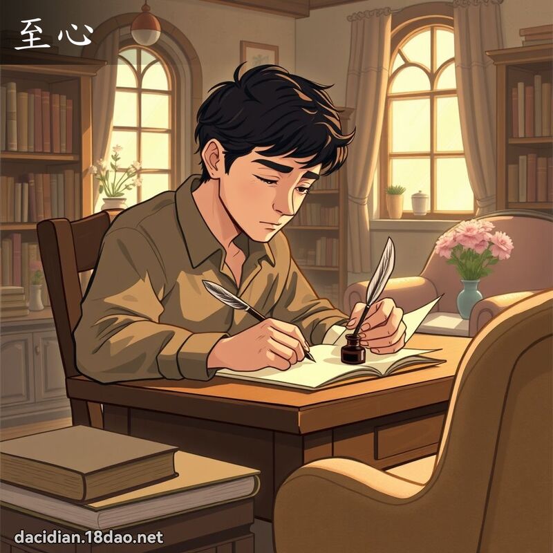 至心 - 国语大辞典配图